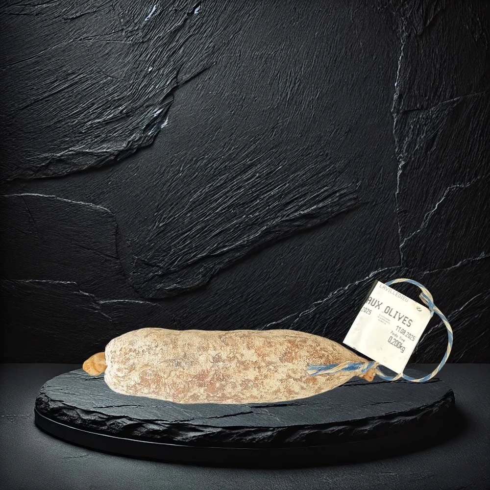 Saucisson Sec aux Olives Noires – Maison de Jastres