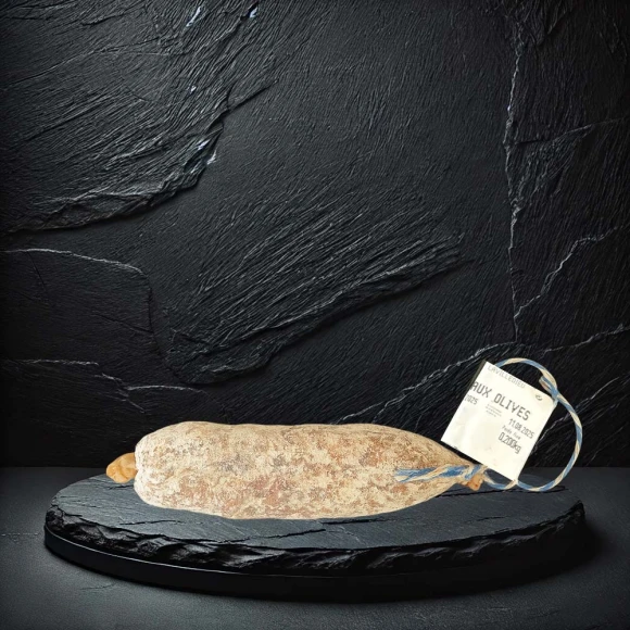 Saucisson Sec aux Olives Noires – Maison de Jastres Saucisson Sec aux Olives Noires – Maison de Jastres