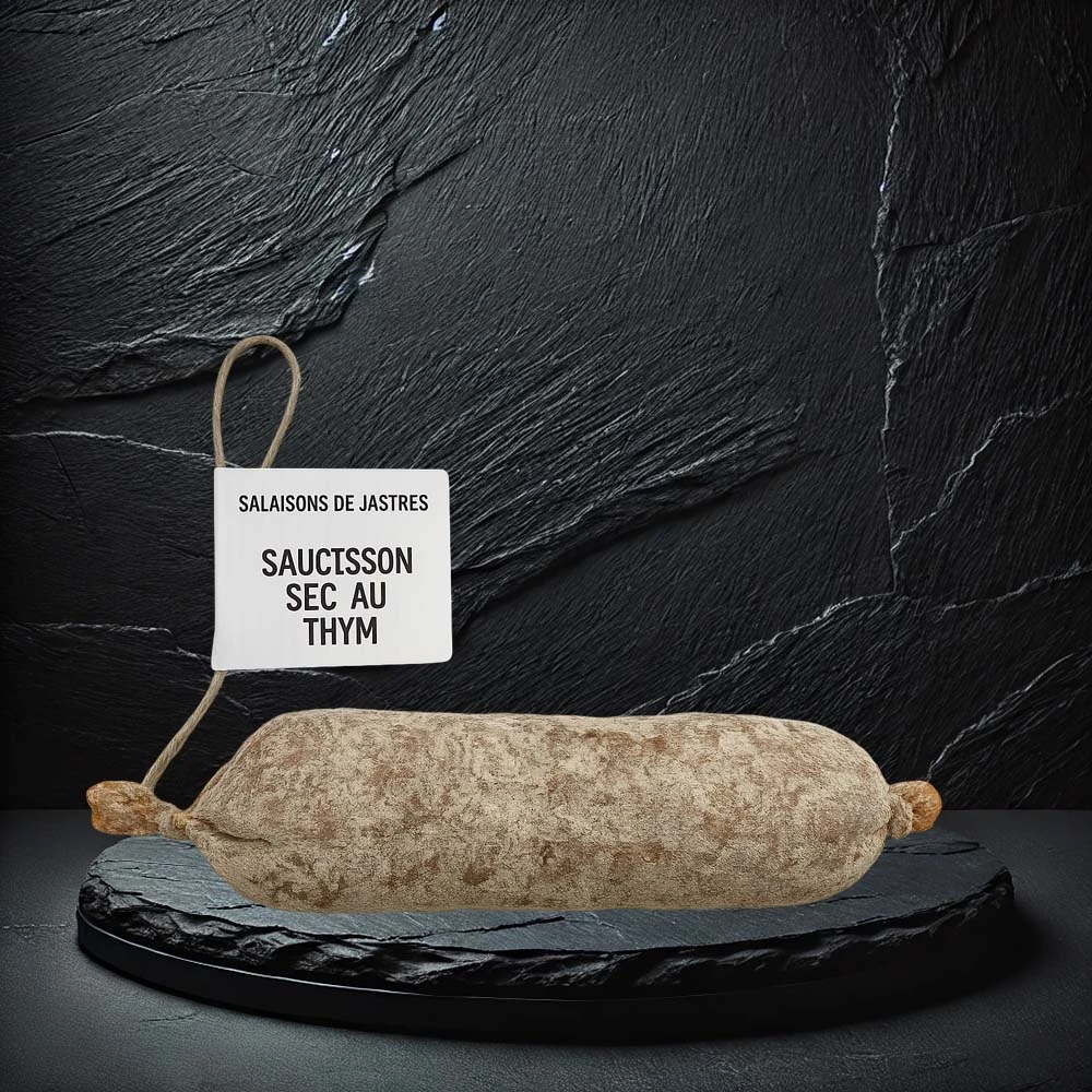Saucisson au thym artisanal – Maison de Jastres | Maison Mercier