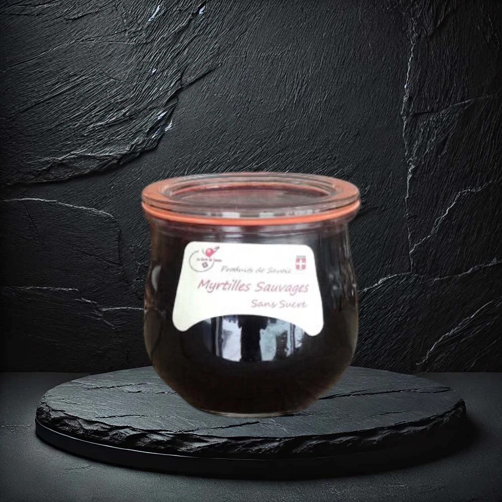 Verrine de Myrtilles Sauvages Sans Sucre