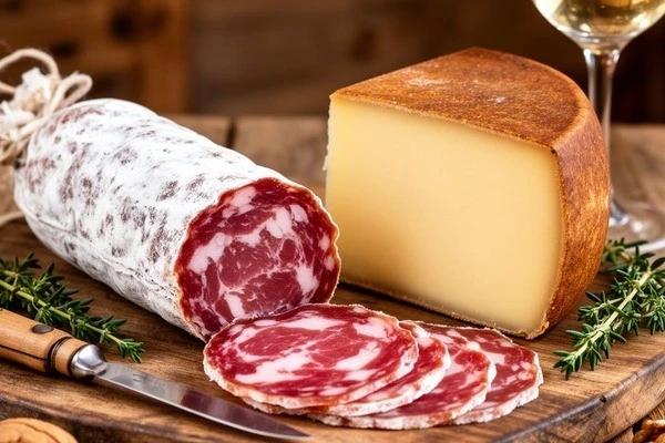 Saucisson au Beaufort de Savoie : l'alliance inattendue de la charcuterie et du fromage d'alpage