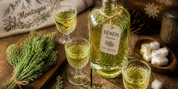 Recette maison de la liqueur de Génépi