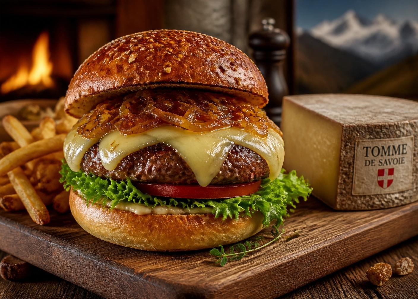 Burger à la tomme de Savoie